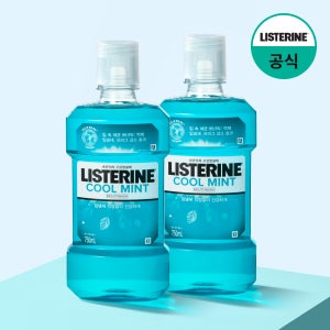 [첫구매30%쿠폰] 리스테린 가글 구강청결제 입냄새제거 쿨민트 750ml, 2개