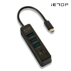 이탑 TU-337 C타입 3.1 유전원 허브 5Gbps 초고속 플러그 플레이 기능 인터페이스 빠른 데이터전송 USB 3.1포트 컨버터 커넥터 삼성 갤럭시 맥북 노트북 PC기기호환