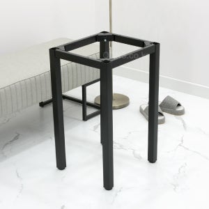 철제책상다리 원목식탁프레임 450x400 H700 수평조절발 셀프인테리어 T4540b