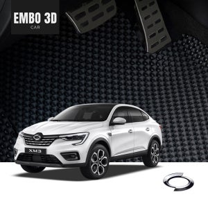 미로카매트 엠보싱3D 자동차매트 2022 르노삼성 XM3 차매트 1+2열
