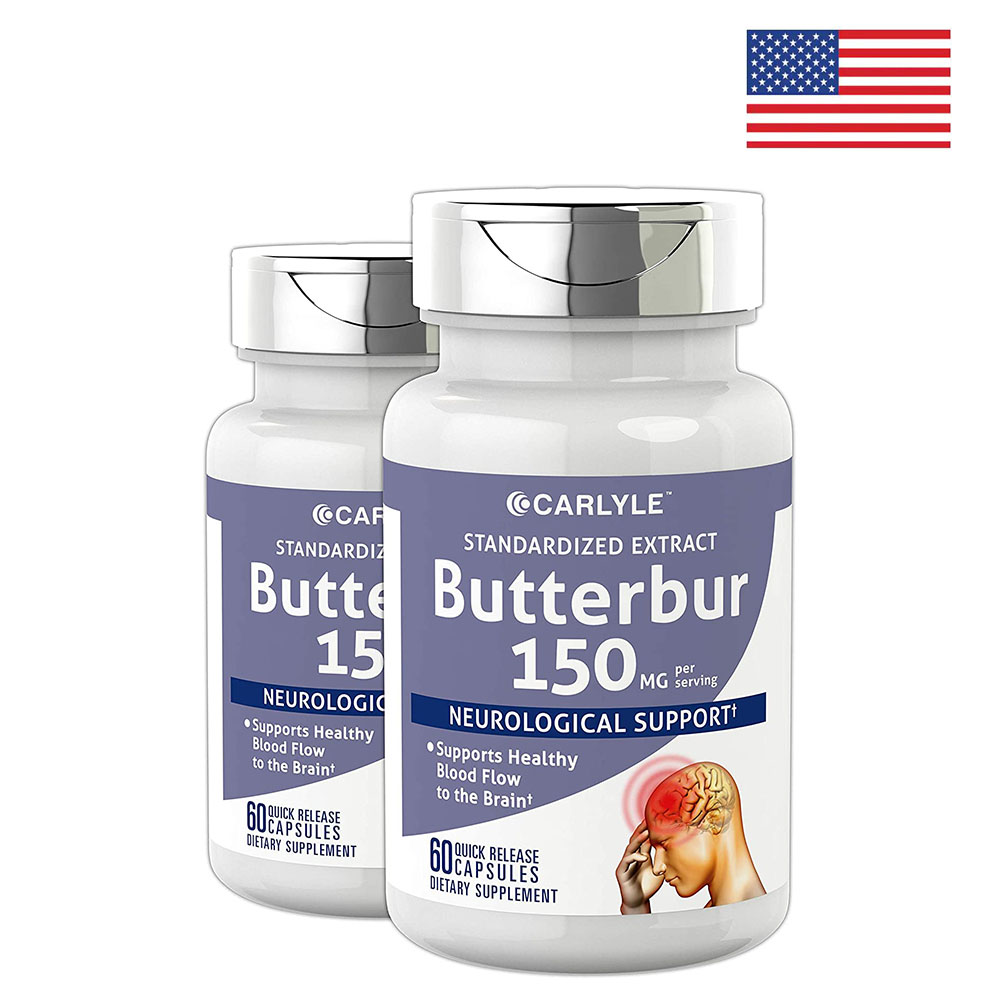 미국 Carlyle Butterbur 버터버 머위 60캡슐 x 2통 (머위 효능)