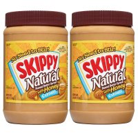 Skippy Natural Creamy Peanut Butter Spread with Honey 스키피 내추럴 크리미 피넛버터 with 허니 40oz(1.13kg) 2팩