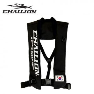 챌리온 자동팽창식 구명쪼끼 선상구명복 (120kg) 블랙 CHV-01
