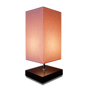 모던 핑크 사각 인테리어 스탠드 조명(LED전구무료증정)