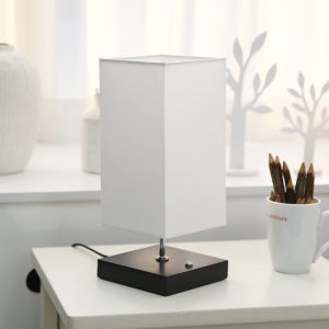 모던 화이트 사각 인테리어 스탠드 조명(LED전구무료증정)
