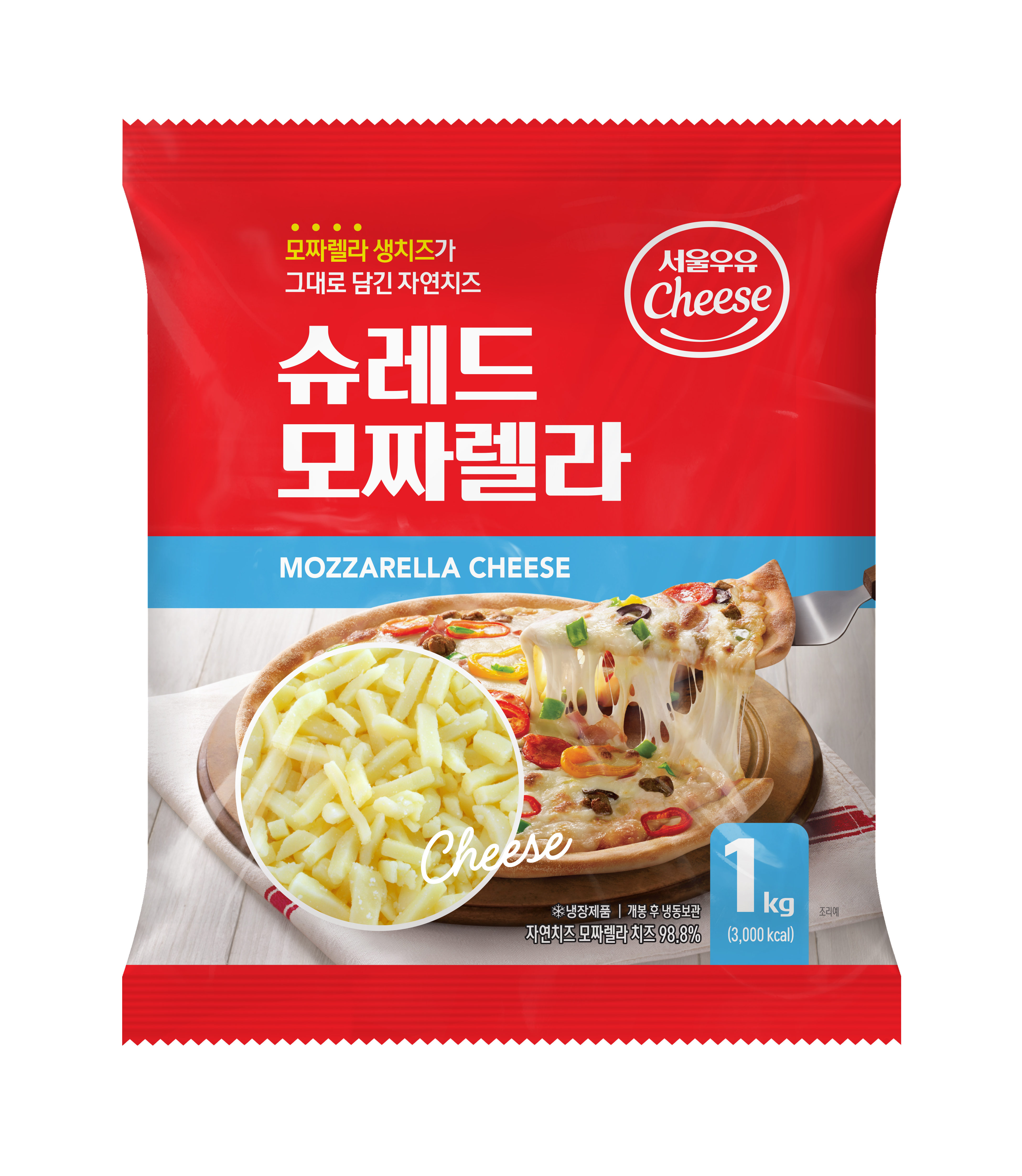 서울우유 슈레드 모짜렐라 제품 이미지