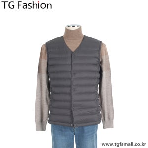 TG패션 그레이 경량 구스 다운 조끼 패딩 T203VTVD539
