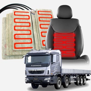 순정형 열선시트 부품 DIY 24V 화물차 전용 온열시트