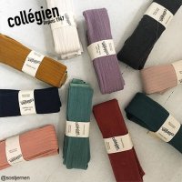 꼴레지앙 루이스 플레인 타이즈 COLLEGIEN LOUISE PLAIN RIBBED TIGHTS SOCKS 유아 키즈 양말 타이즈