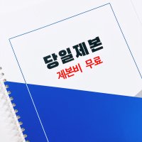 당일 소량 100페이지 흑백 양면 제본 pdf 출력 인쇄 교재 제작 - A4 스프링 책