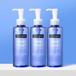 뉴트로지나 딥클린 클렌징오일 블랙헤드 피지제거 200ml, 3개
