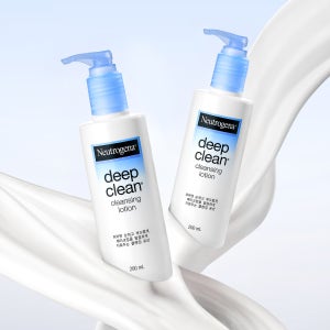 뉴트로지나 딥클린 민감피부 보습 저자극 클렌징로션 클렌징밀크 200ml, 2개