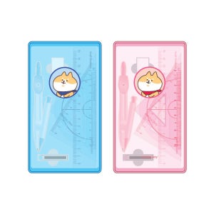 모닝글로리 4500 디자인 컴퍼스 세트 삼각자 각도기 자 지우개 샤프심