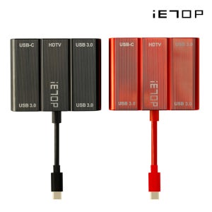 이탑 ET-M3000 C타입3.1 멀티커넥터 레드 3포트 케이블 삼성Dex모드 전용 USB3.0 UHD HDMI 듀얼모니터 PD고속충전 PC 스마트폰 넷플릭스 유튜브 데스크톱
