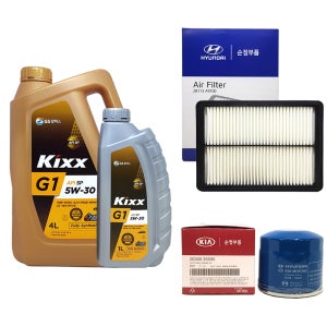 올뉴쏘렌토 2.0가솔린터보 엔진오일교환 오일세트 킥스G1(5L)+필터35505-A9100