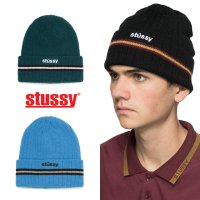 (국내배송) 스투시 애슬레틱 스트라이프 커프 비니xa0 로고 털 모자 Stussy Athletic Striped Cuff Beanie