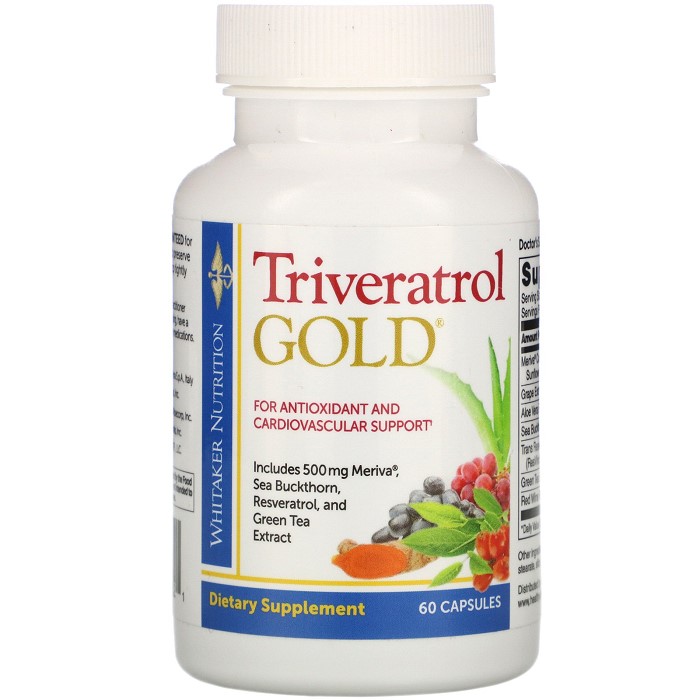 Dr Whitaker <b>Triveratrol 골드</b> 60 캡슐