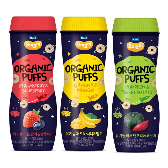 Maeil Dairies YomiYomi Organic Puff 42g