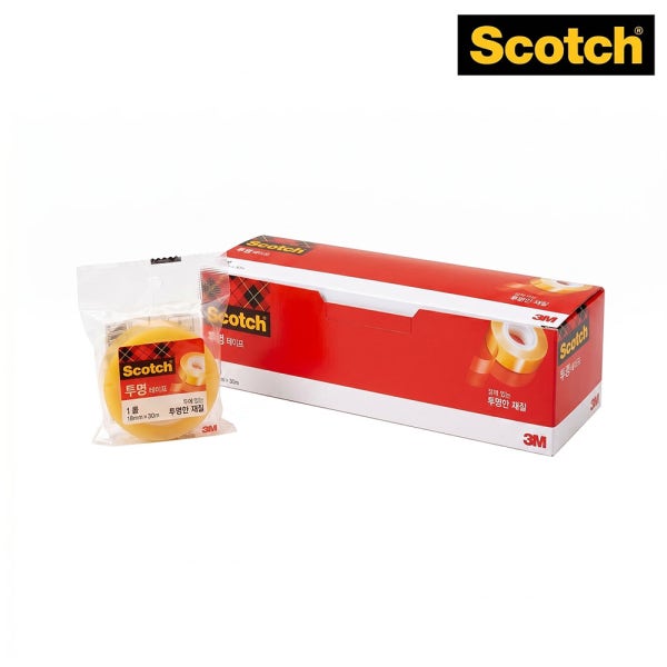 3M 스카치테이프 리필 550R 18mm X 30M 12입1개