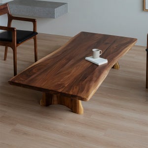 헤즈로 레스토 원목 거실 테이블 소파 쇼파 좌식 탁자 좌탁 1200mm, 월넛브라운
