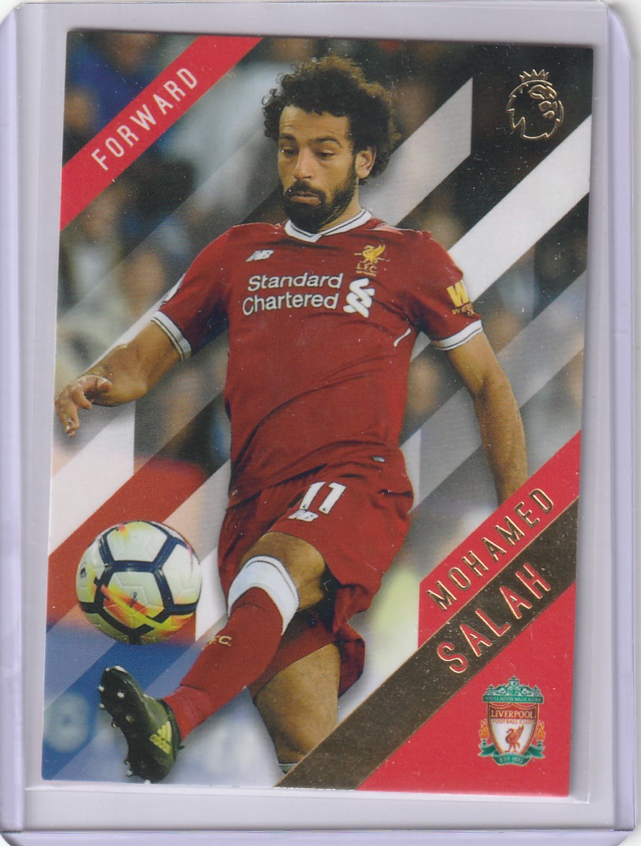 2017/18 Topps 모하메드 살라 Premier League Gold 축구카드