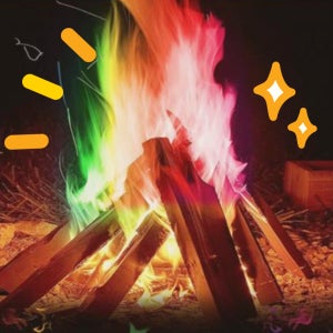 도깨비불 레인보우 감성캠핑용품 캠핑준비물 매직파이어 불멍