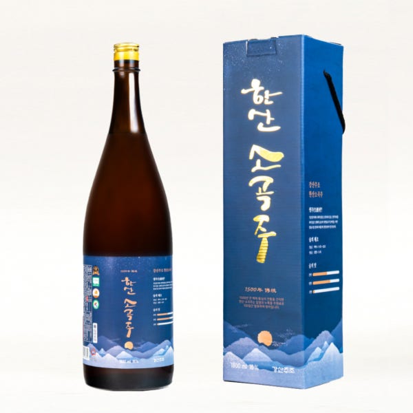 강산소곡주 전통주 한산 생주 앉은뱅이술 충남 서천 선물 16도 1.8L