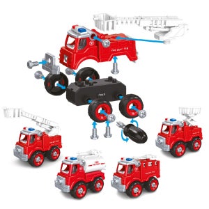 뚝딱뚝딱 DIY 조립소방세트 소방차 사다리 물탱크 자동차 유아 어린이 아동 장난감 선물