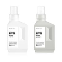 세탁 세제 소분용기 세제통 섬유유연제 라벨포함 400ml