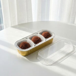 두바이쫀득쿠키포장용기 AK200L 골드 10개 두쫀쿠 포장 발렌타인데이 초콜렛 케이스