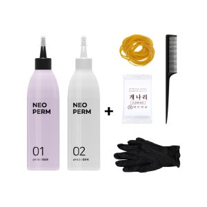 [세트] 마잘 순한 비건 셀프 파마약 네오펌 저자극 펌제 염색모 손상모 최소화 150ml