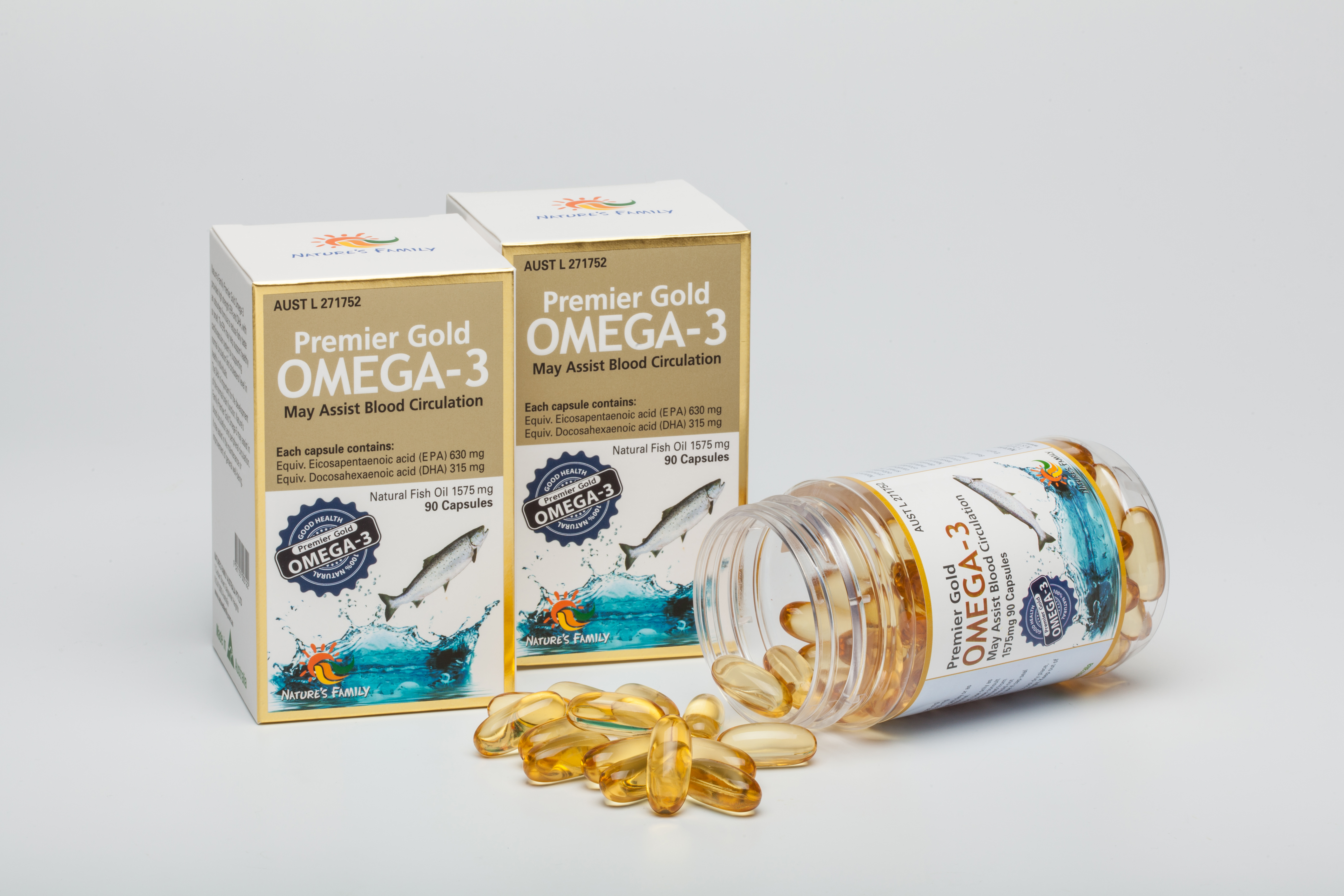 Nature’s Family rTG 프리미엄 골드 오메가-3 90정 2개