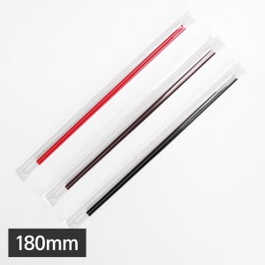 180mm 개별포장 일회용 카페 커피 스틱 빨대 스트로우 막대 1박스 10000개