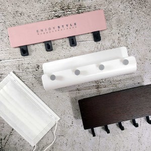 현관 마스크걸이 현관문 열쇠 보관 다용도 자석 부착 수납 정리대 후크 벽에붙이는 고리