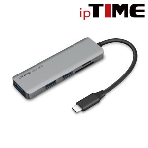 아이피타임, USB Type-C 멀티허브 UC306SD 올인원 6포트