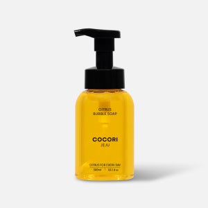 코코리제주 거품형 핸드워시 300ml 거품비누 친환경 천연 감귤 제주공항 사용