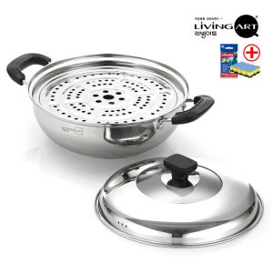 제로 인덕션 스텐 찜기 찜냄비 찜솥 찜통 26cm IH 1인 2인