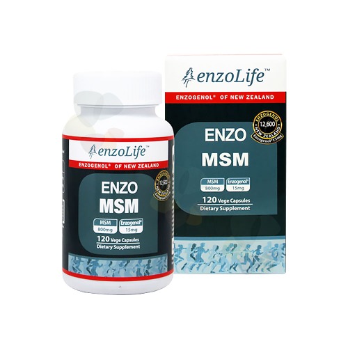 [뉴질랜드 <b>엔조라이프</b>] MSM 식이유황 120 베지캡슐