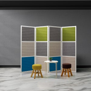 [플랜맥스]소리먹는 파티션 MO-0418 /(폭2480mmx높이1780mm)/칸막이(접이형)