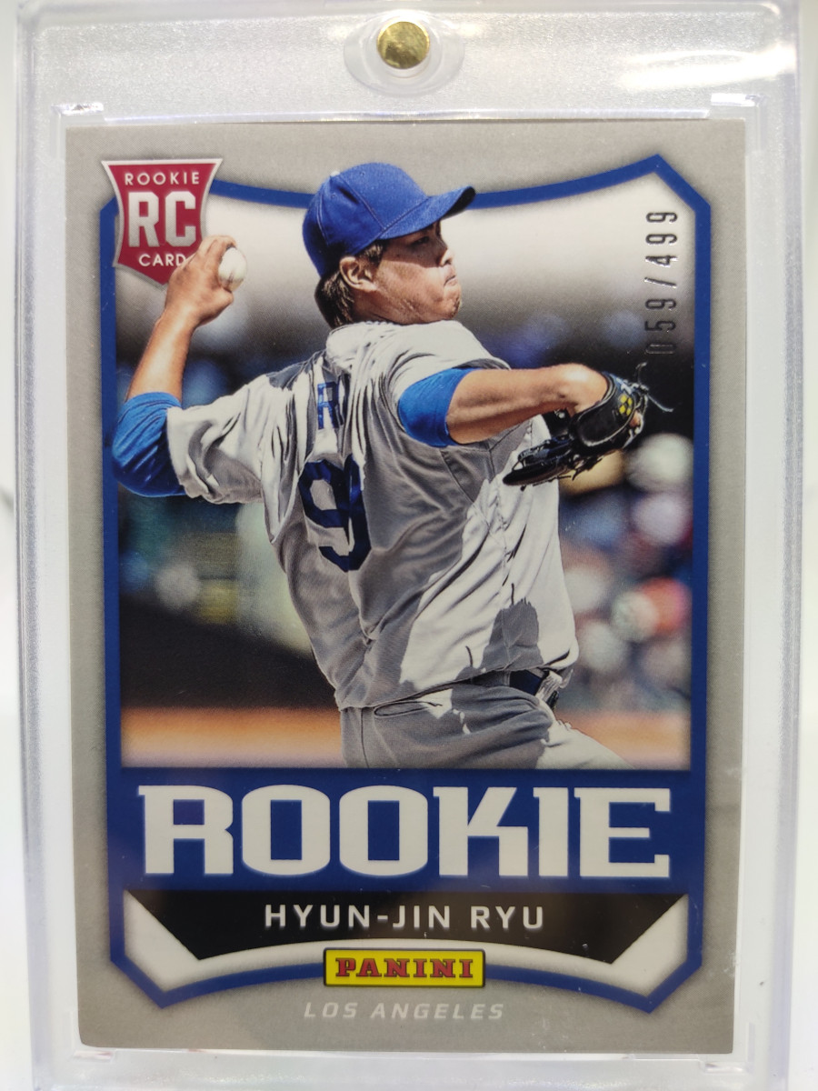 2013 Panini Father’s D 499장 한정판 류현진 루키 RC 야구 MLB 카드