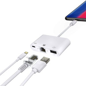 8핀 SUPER OTG L2 USB 랜 충전 아이폰 아이패드 LAN IP 랜 코딩 비머코드 ODB 비머코드 게임 속도 향상 쇼호스트 셀피 줌 ZOOM