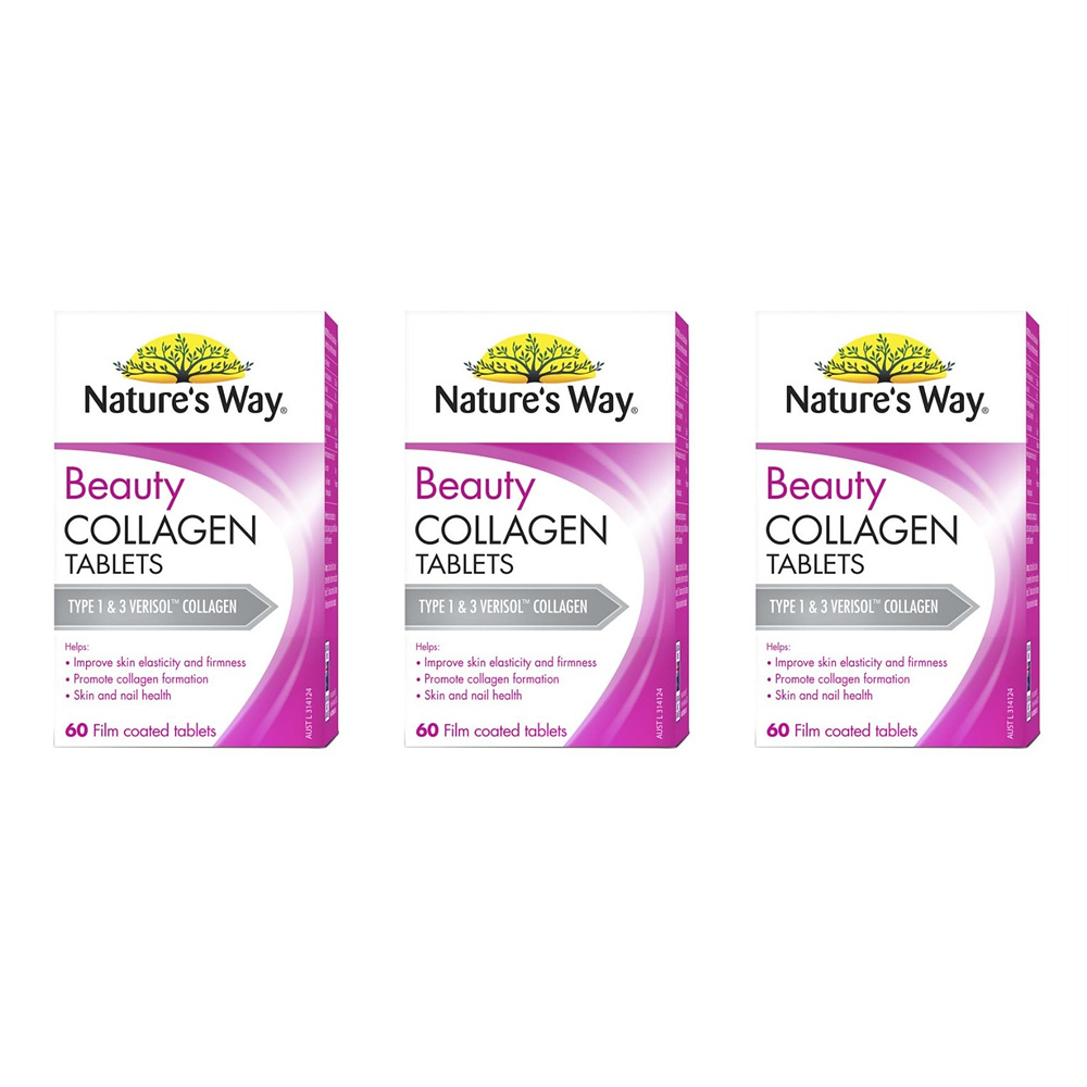 Naure’s Way Beauty Collagen <b>네이쳐스웨이 콜라겐</b> 60정 3팩