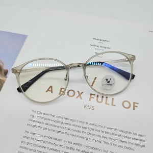 52mm 연그레이 투명 블랙몬스터 뿔테 안경 db34 C2 가벼운 초경량 남자