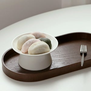 모루 소반 굽접시 백일상 돌상 디저트 떡 다과 케이크 트레이 스탠드 접시 그릇 12cm