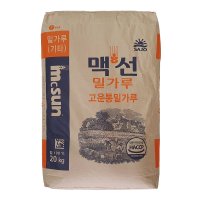 맥선 고운통밀가루 20kg 대용량 업소용 통밀