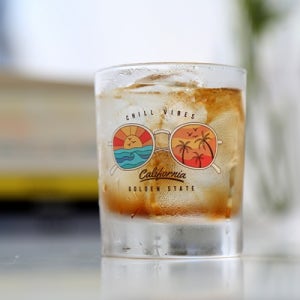 풀칼라 위스키잔 맥주잔 유리컵 인쇄 소량제작 언더락잔