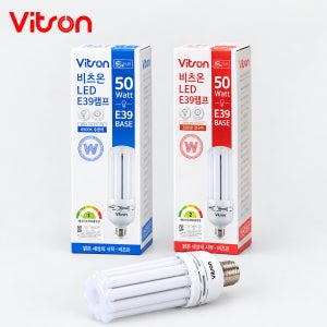 비츠온 LED EL램프 삼파장램프 대체형 (1등급) 39 베이스, 50W 주광색