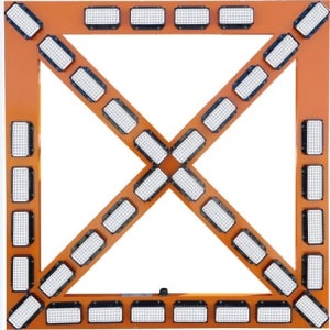 LED무선차량용싸인보드 사각모듈 (DC_쏠라) 접이식지주포함 풀세트 1500x1500MM MSL7631