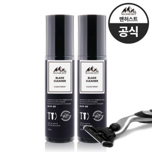 맨허스트 면도기 면도날 세정 소독 세척 스프레이 블레이드 클리너 100ml×2개