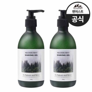 트러블 안나는 맨허스트 쉐이빙폼 쉐이빙젤 면도젤 면도크림 투명젤 300g×2개